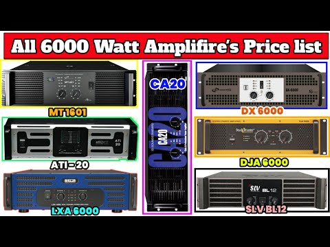 All 6000 watt Amplifire Price // 6000 watt Amplifire Pricelist