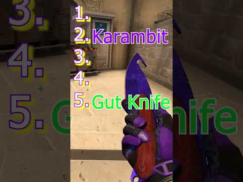 Ranking 5 csgo knives without knowing the next one pt 2...
