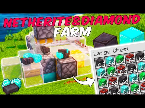 BU FARMI YAP, SINIRSIZ NETHERİTE VE ELMAS KAS !!! l Minecraft Bedrock Sistemler