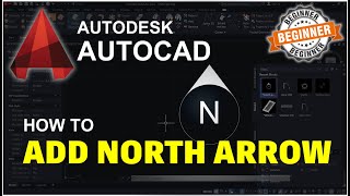 AutoCAD How To Add North Arrow Tutorial