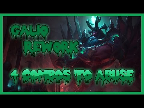Galio Rework | 4 COMBOS TO ABUSE YOUR ENEMIES | League of Legends