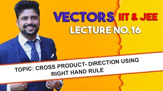 Download lagu 16) Vectors | Cross product- Direction using right hand rule | IIT JEE / NEET| Physics | Kota mp3