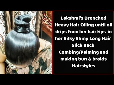 Lakshmi's Heavyoiling untill it drips from the tip of the hair To buy full video Wtsap+91 9154004797