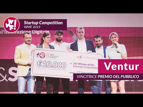 Ventur vince il premio del pubblico alla Startup Competition del WMF 2019