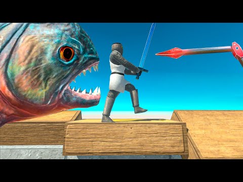 Surprise Attack of Piranhas. Who Will Be Saved ? - Animal Revolt Battle Simulator
