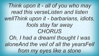 Manfred Mann&#39;s Earth Band - Eyes Of Nostradamus Lyrics