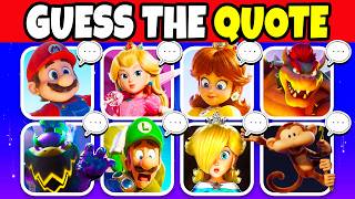 Guess the Super Mario Galaxy Movie Characters by Quote 🍄