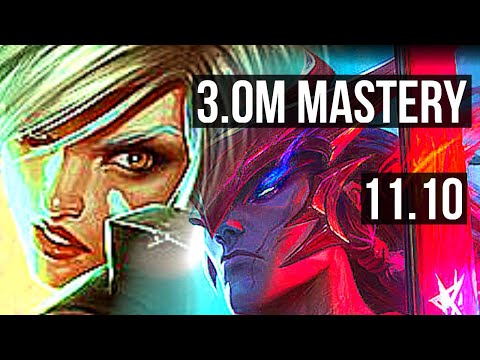 RIVEN vs YONE (TOP) | 6/0/5, 3.0M mastery, 800+ games, Dominating | BR Master | v11.10