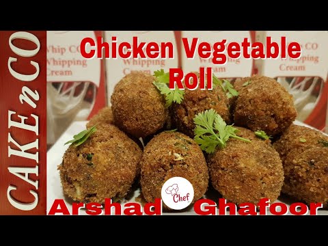 Chicken Vegetable Roll / recipe by Cake n Co