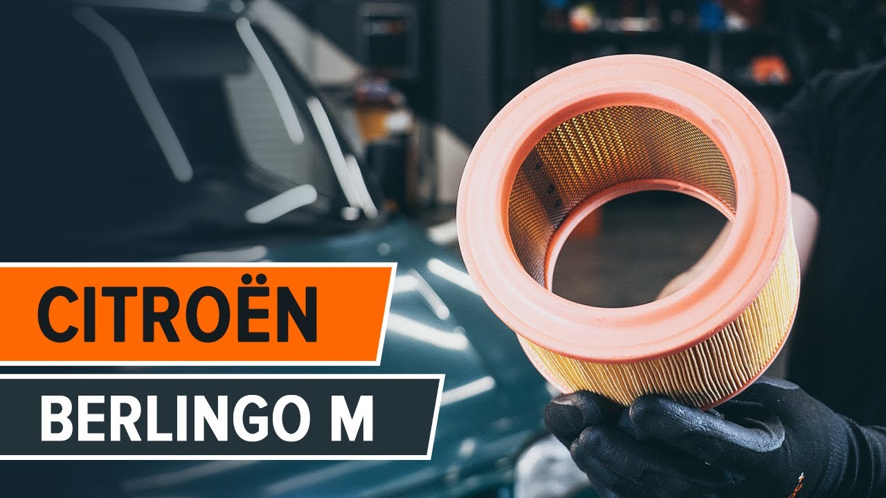 Kaip pakeisti Citroën Berlingo M oro filtro - keitimo instrukcija
