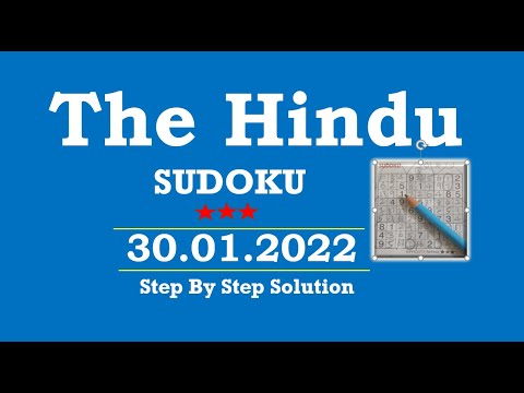 How to Solve 3 Star Hindu  Sudoku Jan 30, 2022 -  Step By Step Solution
