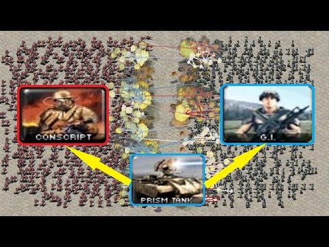 Prism Weapon on Infantry - Red Alert 2