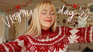 CHRISTMAS EVE, Baking Gingerbread Cookies, Santa Fun & Gift-Giving 🎄❤️✨ | VLOGMAS DAY 24