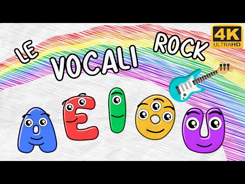 Le vocali Rock - 🎸 - AEIOU - Canzoni per bambini - Children's Music 🧒🏼