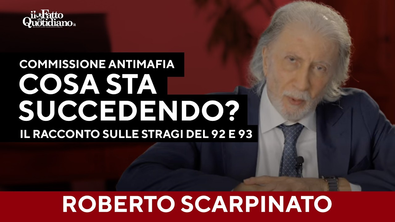 Cosa sta succedendo in commissione antimafia? Scarpinato racconta le stragi di mafia del 92 e 93