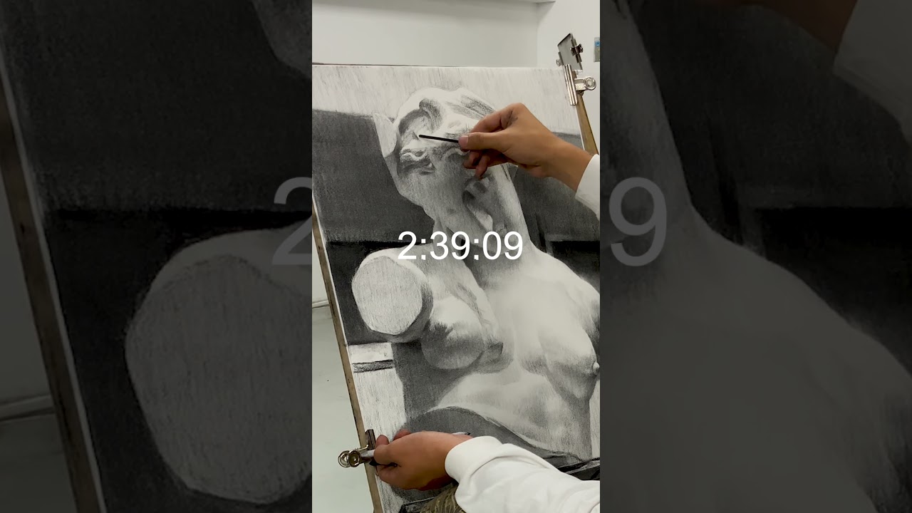 木炭の魔術師による美しすぎるデッサン  #東京藝術大学 #油画科 #美術予備校 #石膏デッサン #デッサン#ショナビ