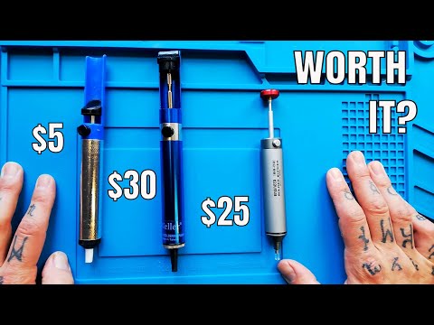 Best solder sucker? | Engineer SS-02 versus Weller 7874b | Honest review!