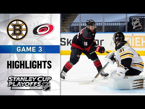 NHL Highlights | First Round, Gm3: Bruins @ Hurricanes - Aug. 15, 2020