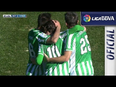 Gol de Verdú (2-1) en el Real Betis - Rayo Vallecano - HD