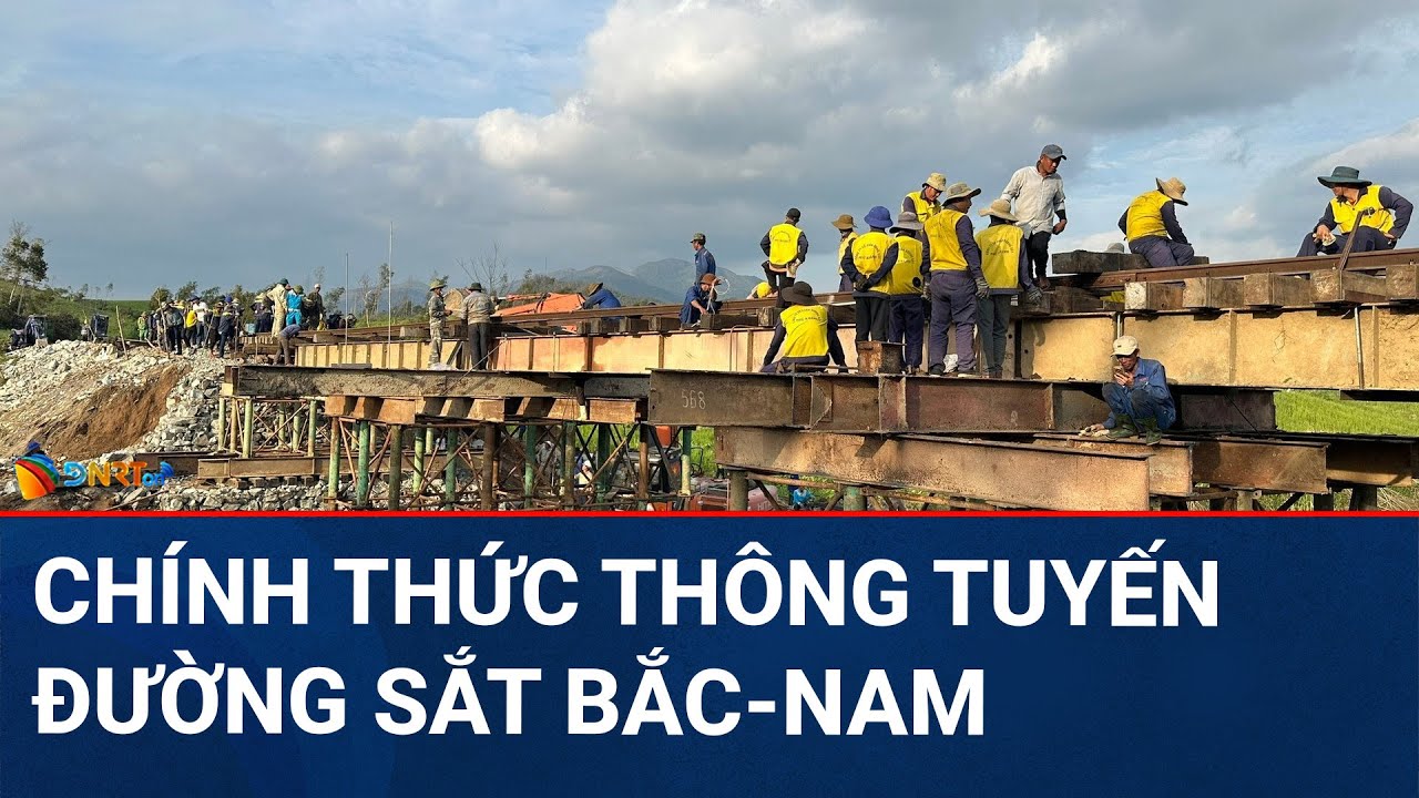 THỜI SỰ ĐÀ NẴNG | Chính thức thông tuyến đường sắt Bắc - Nam sau 4 ngày bị sạt lở do bão số 13