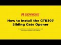 Installing a Richmond GTR207 Low Voltage Installing a Richmond GTR207 Low Voltage