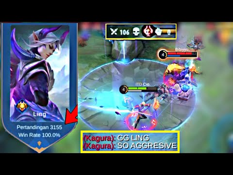 100% Win Rate S23 Ling MVP Hyper! - Top 1 Global Ling by LingGol - Mobile Legends