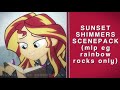 SUNSET SHIMMER SCENEPACK Mlp Eg Rainbow Rocks Only