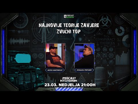 Podcast Mysterium #107 - NAJNOVIJE TEORIJE ZAVJERE | ZVUČNI TOP