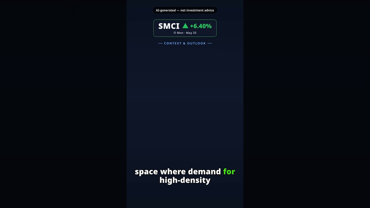Why Is Supermicro Stock Spiking Today? SMCI +6.40% (May 25) — AI Ecosystem Demand