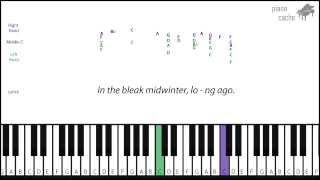 How to play In The Bleak Midwinter on piano (with notes)
