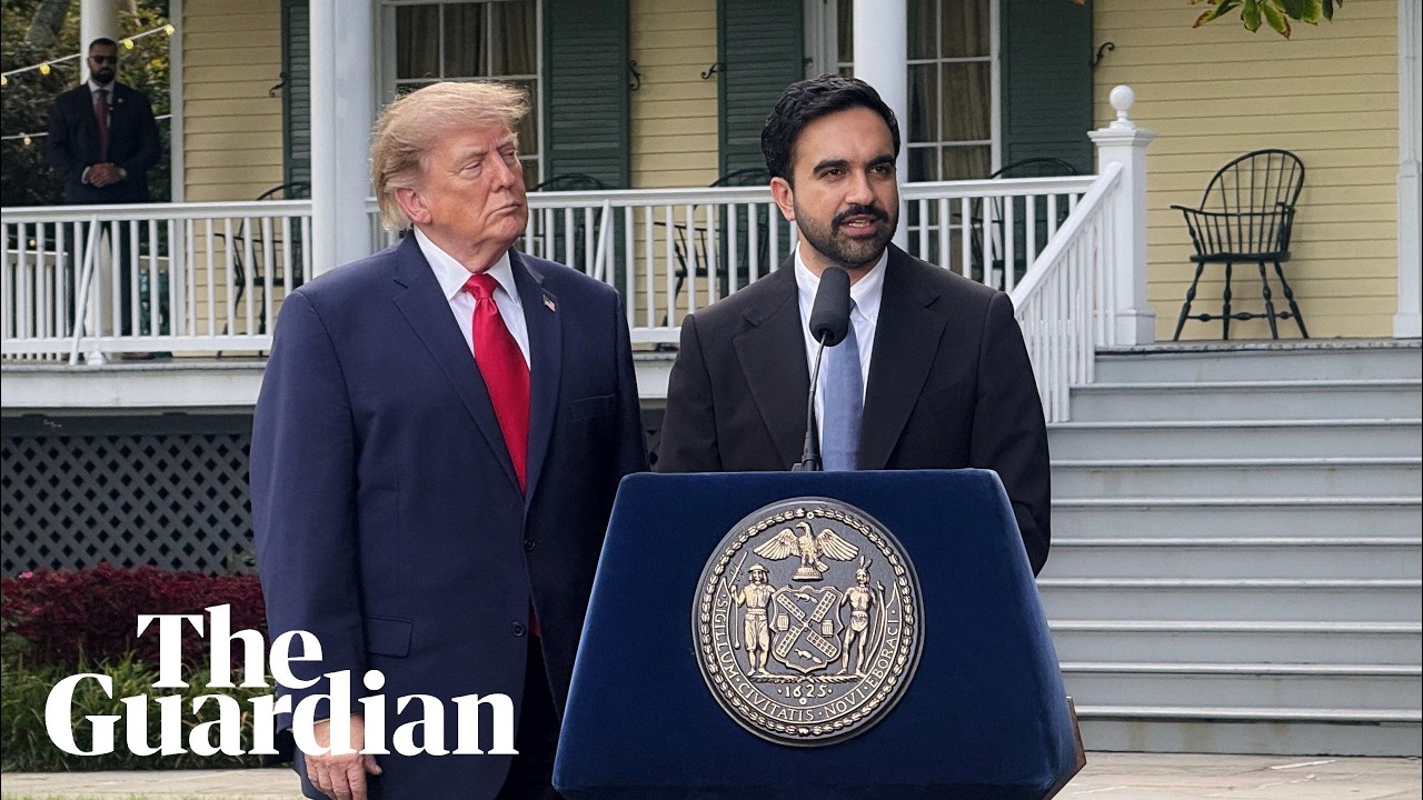 Video: Mamdani ensures open press at Gracie Mansion event with Trump