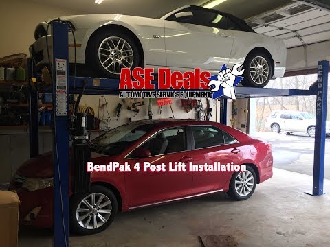 BendPak Four Post Lift Installation