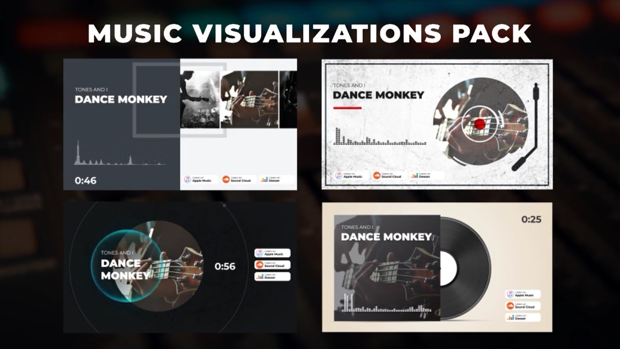20 Music Video Visualization - After Effects Template