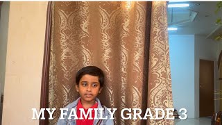 Ma famille in French speech for grade 3|my family essay in French