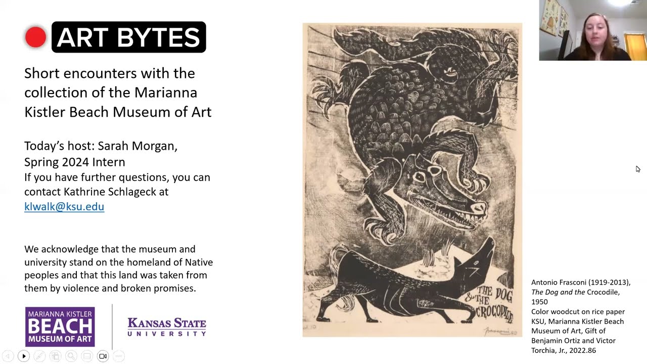 Art Bytes: "The Dog and the Crocodile” by Antonio Frasconi