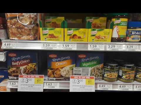 Lipton Recipe Secrets Soup and Dip Mix 70¢ at Publix