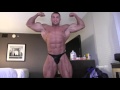 Bodybuilder hotel room posing III/ Bodybuilding HD