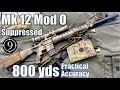 Mk12 Mod0 SPR to 800yds (Suppressed- AEM-5): Practical Accuracy  (Vortex 2.5-10x32, SOCOM Rifle)