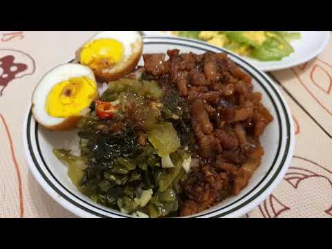 Taiwanese braised pork belly rice 台湾卤肉饭 (ingredient...