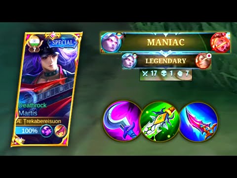 Martis jungle 4min × Maniac × 17kills in | Martis full broken damage 2023 #mobilelegends