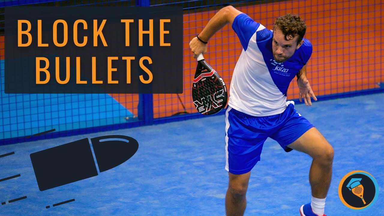 Block volley technique against aggressive shots