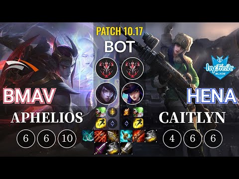 HLE Bmav Aphelios vs hyF Hena Caitlyn Bot - KR Patch 10.17