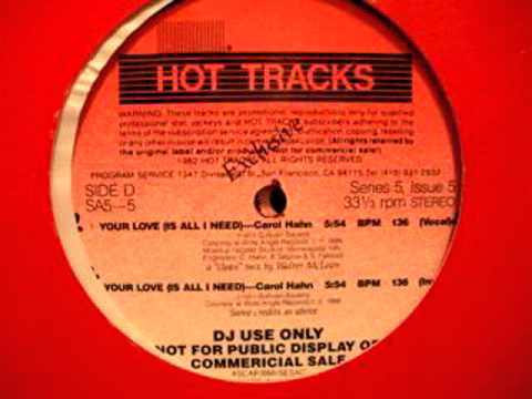 Your Love Is All I Need (Hot Tracks) - Carol Hahn