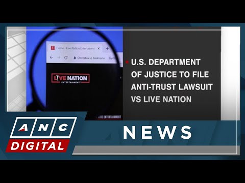 U.S. Department of Justice to file anti-trust lawsuit vs Live Nation ANC