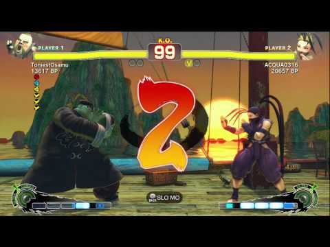 Aqua [Ibuki] vs ToniestOsamu [Rufus] SSF4 Japanese Online Ranked Matches - TRUE-HD