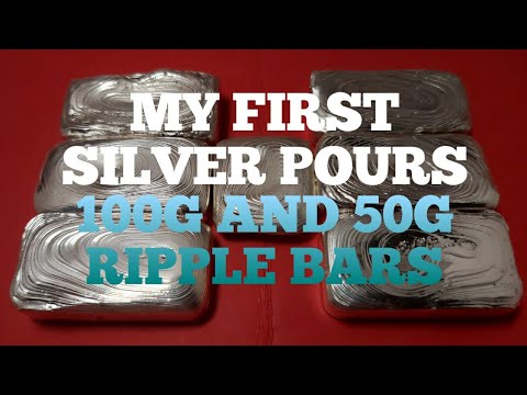 My First Silver Pours 650g Total!