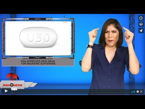 FDA approves new drug for migraine sufferers (ASL - 12.24.19)