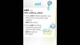 Add | Word of the Day | Collins First School Dictionary