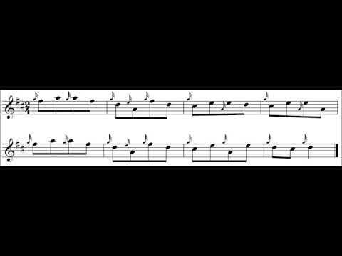 Gracenotes and Strikes Exercise 5 - low pitch