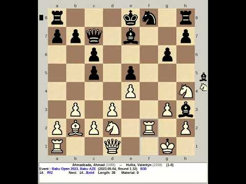 Ahmadzada, Ahmad vs Hulka, Valentyn | Baku Open 2023, AZE 2023 #chess